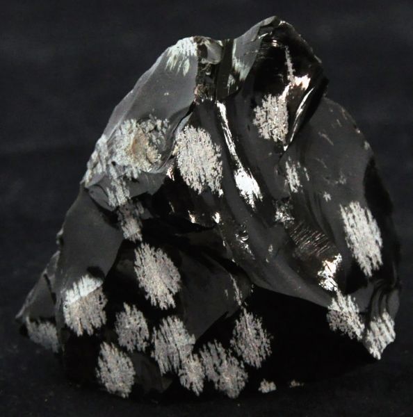 Obsidiana Snowflake Mineral Pedra Coleção Obsidian Cód.331M
