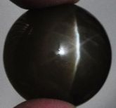 Quartzo Fumê Olho de Gato c/ Chatoyance Cabochão Cat's-eye Smoky Quartz Gem with Chatoyance Cód.512L