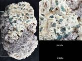 Turmalina Azul na Albita c/Lepdolita Blue Tourmaline GEMSTONE Cód.495M