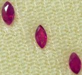 Rubis 3 (Três) Pedras Preciosas Lapidadas Ruby Cut Gems Cód.385L