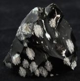 Obsidiana Snowflake Mineral Pedra Coleção Obsidian Cód.331M