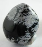 Obsidiana Snowflake Pedra Mineral Obsidian Gemstone. Cód.098M