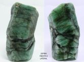 CRISTAL DE ESMERALDA ESMALTADO EMERALD CRYSTAL GLAZED BRAZIL Cód.2070M