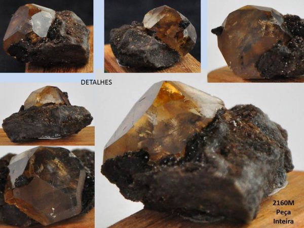 QUARTZO FUMÊ BITERMINADO COM TURMALINA PRETA SMOKY QUARTZ WITH BLACK TOURMALINE BRAZIL Cód.2160M