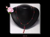 Colar Médio Red Cristal Vermelho Hematita Bijoux Fina Cód.519C