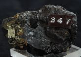 Pirita na Hematita na Rocha Matriz Spécimen Mineral Pedra Cód.347M