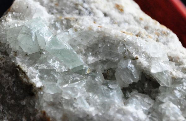 Celestita na Rocha Matriz Mineral de Coleção Celestite Gems Cód.2093M