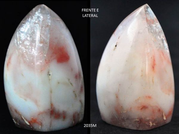 ANFIBÓLIO NO QUARTZO PEDRA MINERAL COLLECTION AMPHIBOLE IN QUARTZ Cód.2035M