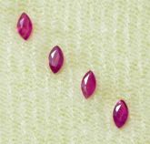 Rubis 4 (quatro) Pedras Preciosas Lapidadas Ruby Cut Gems Cód.377L