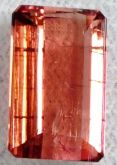 Turmalina Rubelita Pedra Preciosa Lapidada Rubelite Gemstone