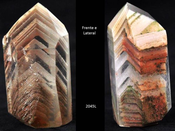 PONTA DE QUARTZO POLIDO COM PHANTOM COLLECTION QUARTZ PHANTOM CRYSTAL Cód.2045L