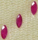 Rubis 3 (três) Pedras Preciosas Lapidadas Ruby Cut Gems Cód.383L