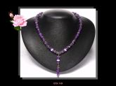Colar Médio Pedra Ametista Natural Ping. Bijoux Fina Biojóia Cód.518C