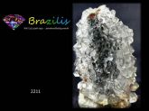 DRUZA QUARTZO FLOR (PINHA) MINERAL DE COLEÇÃO GEMSTONE BRAZIL Cód.2211M