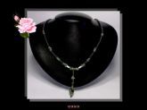 Colar Médio Quartzo Verde e Hematitas Bijoux Finas Biojóia Cód.353C