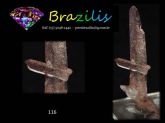 QUARTZO C/ INTERCESSÃO DE CRESCIMENTO COLLECTION MINERAL QUARTZ IRREGULAR GROWTH BRAZIL Cód.116M