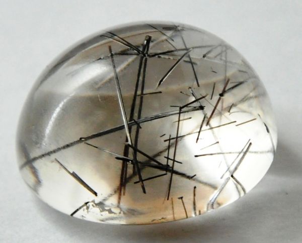 TURMALINA PRETA NO QUARTZO LAPIDAÇÃO LIVRE BLACK TOURMALINE IN QUARTZ BRAZIL Cód.515L
