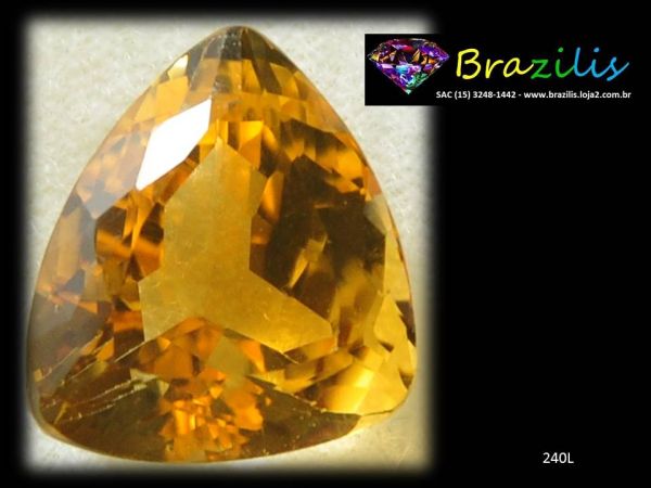 CITRINO PEDRA PRECIOSA LAPIDAÇÃO LIVRE CITRINE Cod.240L