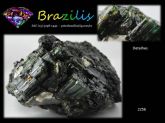 TURMALINA VERDE E PRETA C/INCLUSÕES CALCITA E MICA Cód.2256M