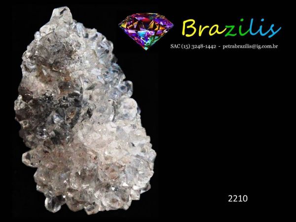 DRUZA QUARTZO FLOR (PINHA) MINERAL DE COLEÇÃO GEM Cód.2210M