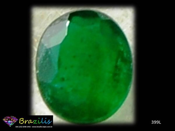 Esmeralda Pedra Preciosa Lapidação Oval Cód.399L Emerald Cut
