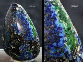 AZURITA MALAQUITA POLIDA COLLECTION AZURITE MALACHITE POLISHED GEMSTONE CHILE Cód.2181M
