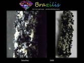 TURMALINA PRETA CRISTALIZADA NA HERDERITA MINERAL Cód.3000M