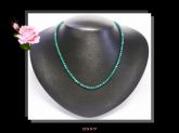 Colar Médio Clássico Pedra Natural Malaquitas Bijoux Finas Cód.557C