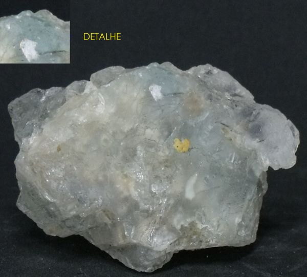 Inclusão de Topázio Azul no Topázio Branco Inclusion of Blue Topaz on White Topaz Brazil Cód.5082M