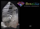 QUARTZO COM INCLUSÕES  DE AMIANTO MINERAL COLLECTION QUARTZ WITH EARTH-FLAX Cód.158M