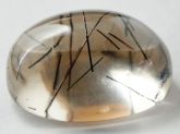 Turmalina no Quartzo Pedra Mineral Tourmaline on Quartz Gem BRAZIL Cód.514M