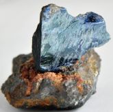VIVIANITA NA LIMONITA PEDRA MINERAL COLLECTION VIANITE IN LIMONITE CHILE Cód.352M