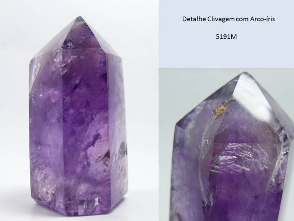 PONTA DE AMETISTA POLIDA MINERAL COLLECTION POLISHED AMETHYST BRAZIL Cód.5191M