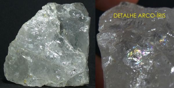 Quartzo Leitoso com Arco-Íris Milky Quartz with Rainbow Brazil Cód.5120M