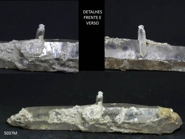 QUARTZO COM 2 CRISTAIS BI-TERMINADOS COLLECTION TWO CRYSTAL BITERMINATED QUARTZ BRAZIL Cód.5037M