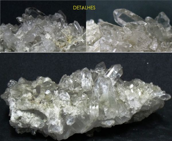 Agrupamento de Quartzo (Cristal de Rocha) Grouping of Quartz (Crystal Rock) Brazil Cód.5109M