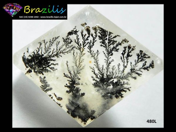 Dendrita Pedra Preciosa Lapidação Livre Dendritic Cód.480L